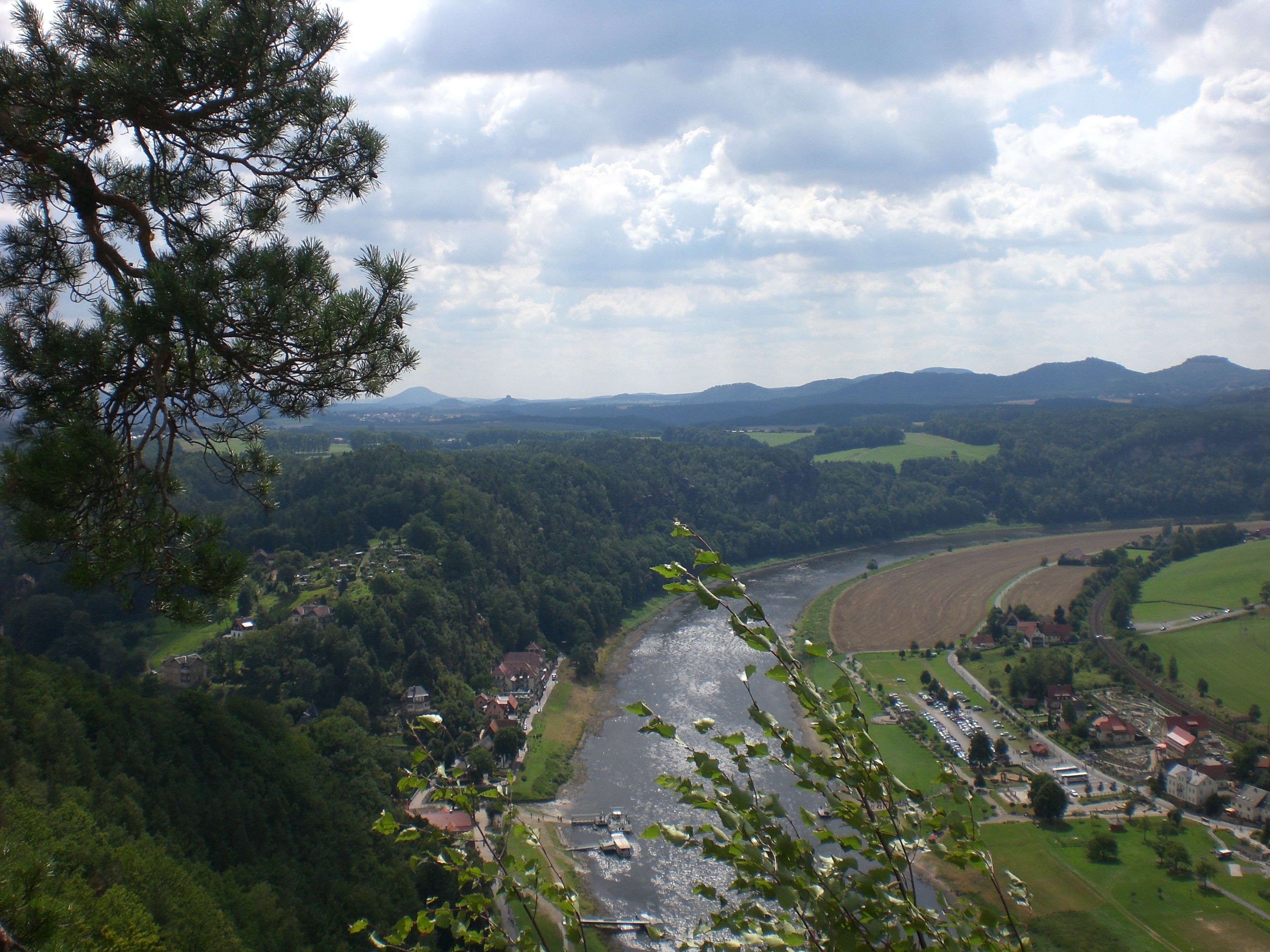 Blick auf "die kleine Sächsische Schweiz"